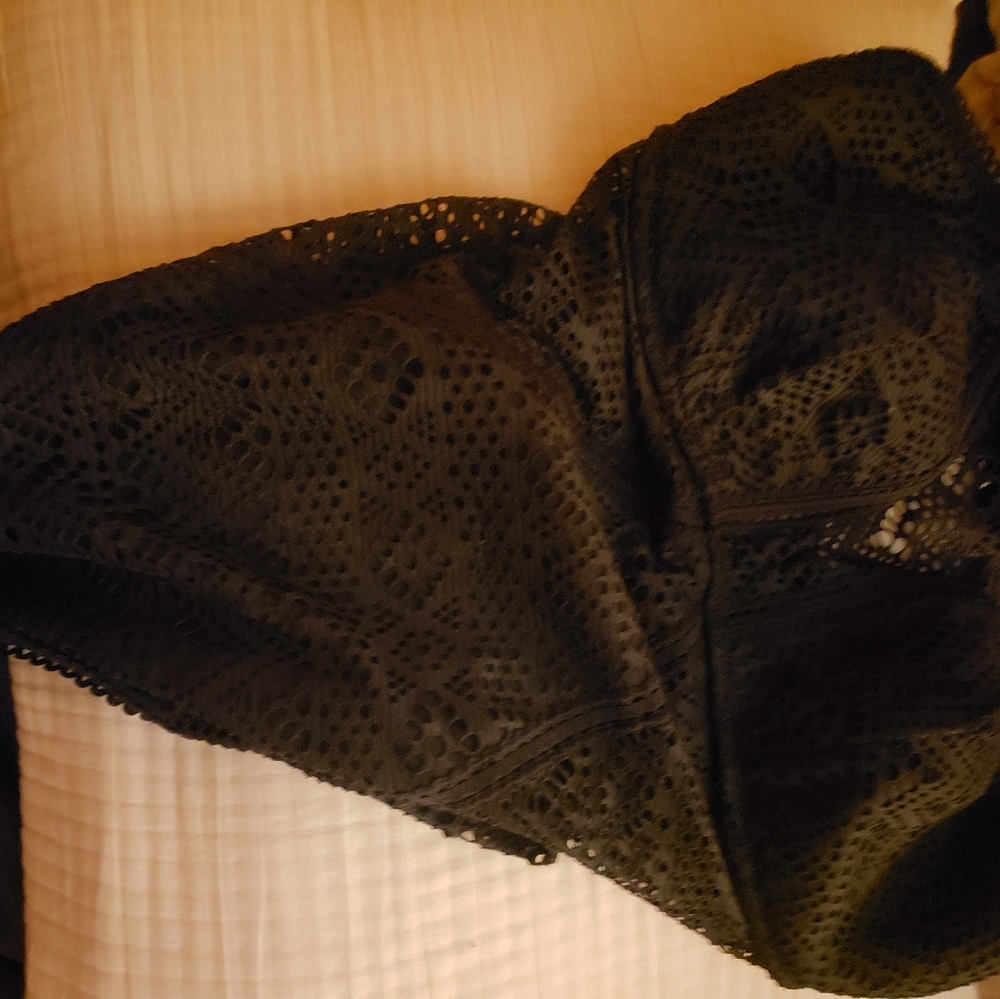 Adore Me Black Lace One Piece